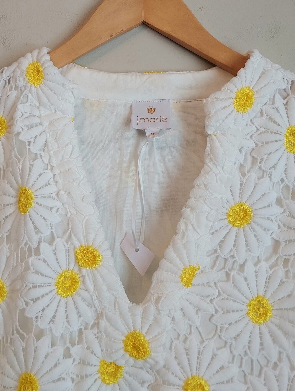 J. Marie Maggie Floral Daisy Lace Swing Dress Size Medium NEW NWT - Picture 5 of 14